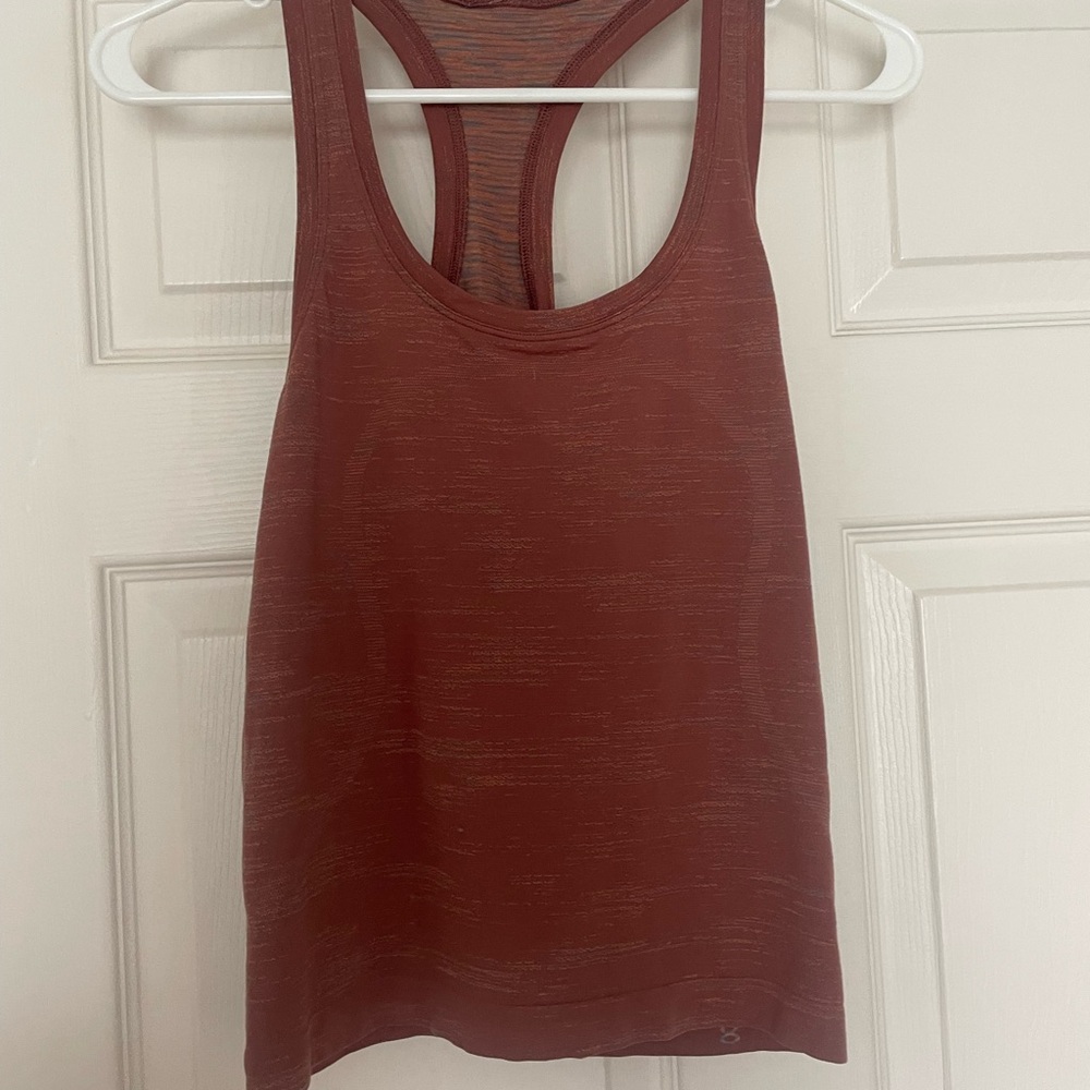 lululemon athletica Red Racerback Fitted Tank Top
